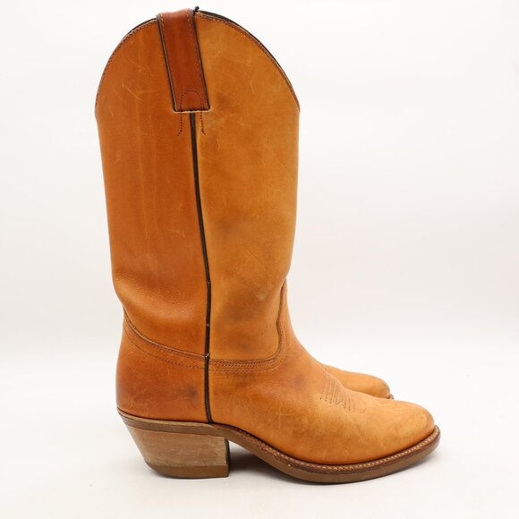 Abilene Boot Co. Shoes - Abilene Cowboy Boots Women’s Size 6 M Brown Leather Vibram Soles USA Made